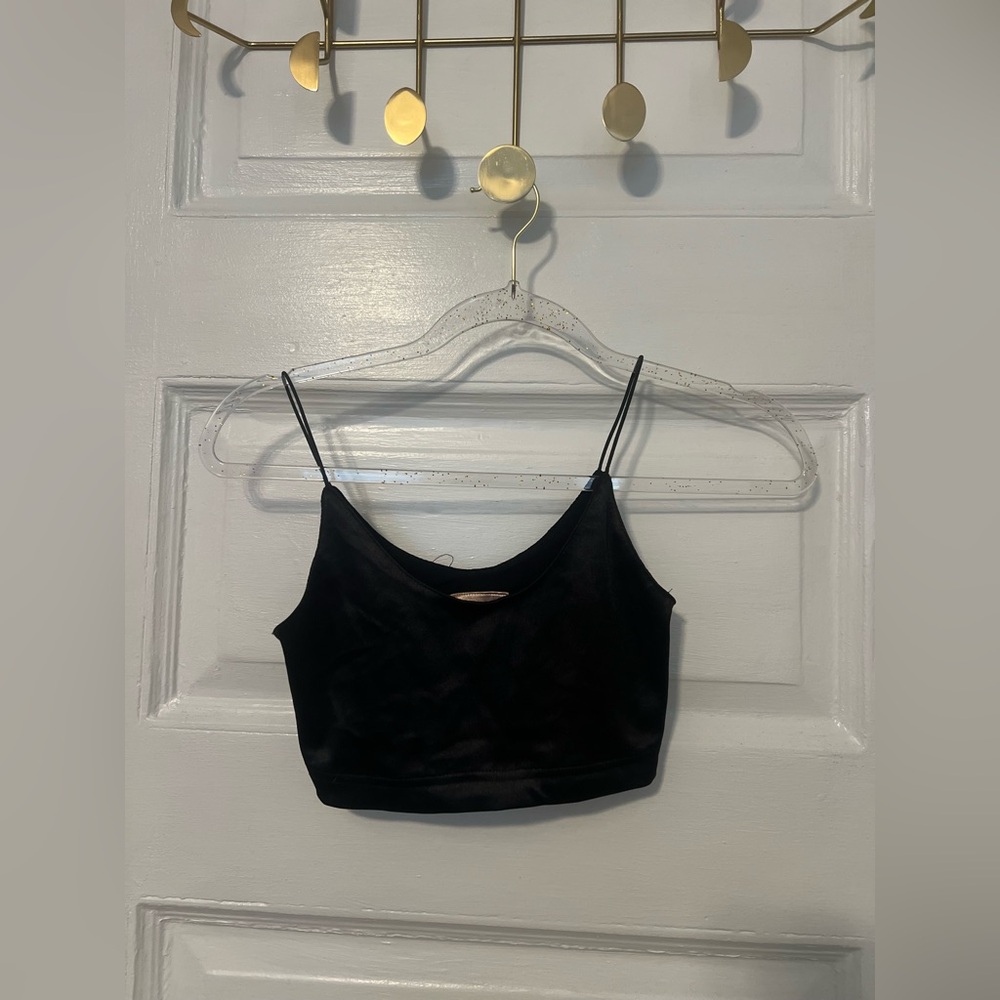 Urban Outfitters Black Satin Camisole Top